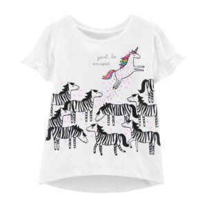 Remera Carters cebra y unicornio