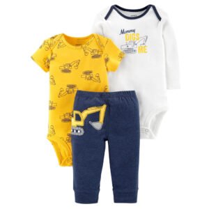 Conjunto 3 piezas Carters bebe Mommy digs me